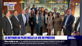 Marseille: la ministre de la Culture dans les nouveaux studios de Plus belle la vie