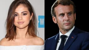 Selena Gomez et Emmanuel Macron