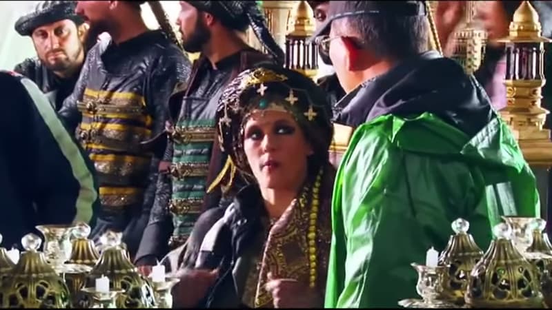 Extrait du tournage de "Dragon Blade", superproduction chinoise, avec la chanteuse française Lorie.