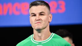 Jonathan Sexton, le demi d'ouverture de l'Irlande, lors de la Coupe du monde 2023