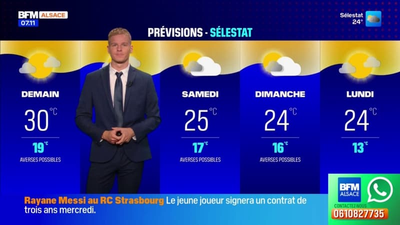 Météo Alsace: journée orageuse ce mercredi, 31°C à Wissembourg et 28°C à Strasbourg