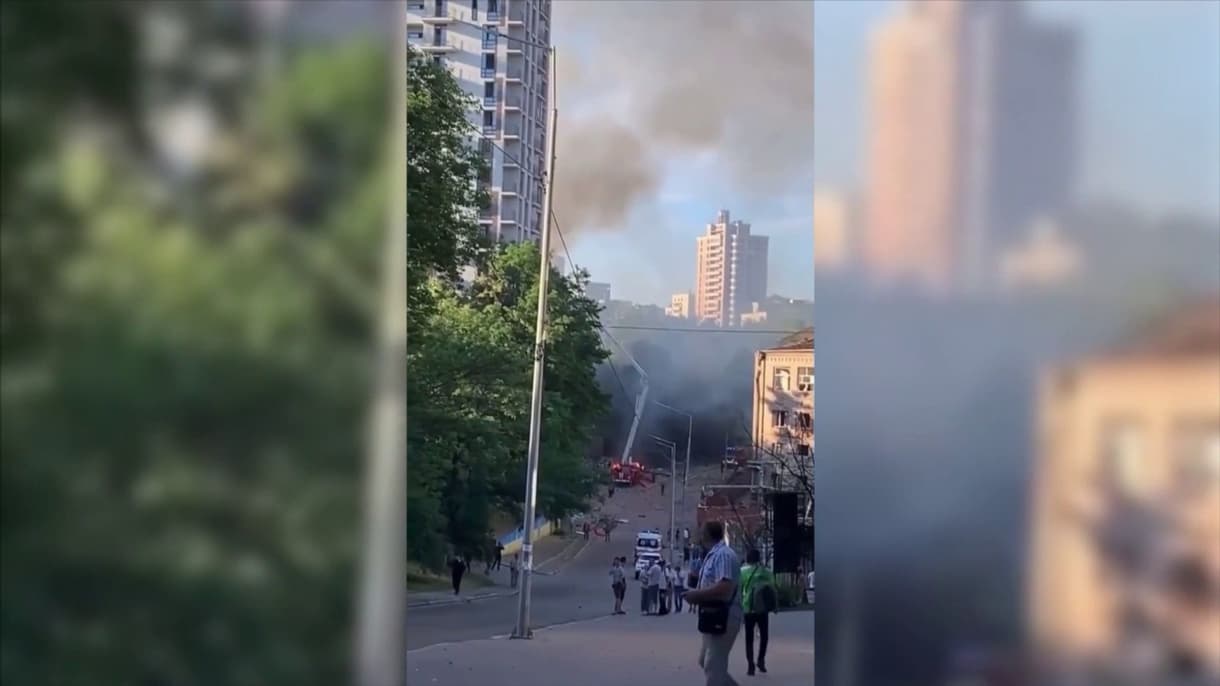 EN DIRECT - Un mort et quatre blessés hospitalisés après la frappe sur Kiev