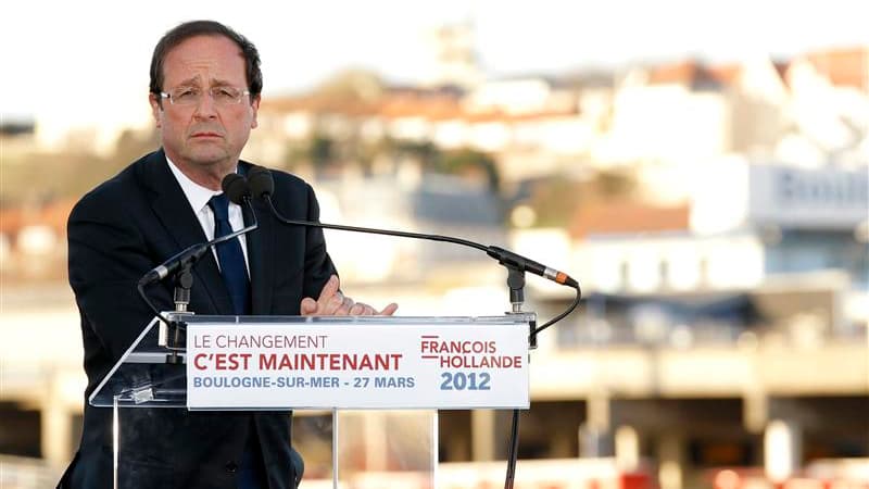 François Hollande a estimé mercredi que le travail du directeur général de la police nationale et du chef de la Direction centrale du renseignement intérieur (DCRI) devrait être "évalué" après la série de meurtres en France. /Photo prise le 27 mars 2012/R