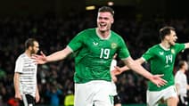 Evan Ferguson avec l'Irlande en 2023.