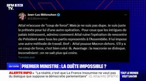 "La macronie se disloque": Jean-Luc Mélenchon répond à Gabriel Attal qui l'accuse de "coup de force"