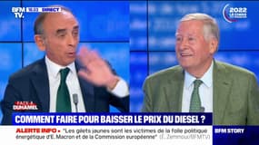 Hausse des prix du diesel: Éric Zemmour favorable a une baisse des taxes