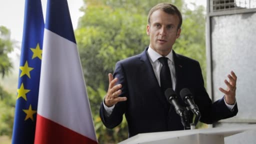 Emmanuel Macron le 27 septembre 2018 à Morne-Rouge, en Martinique