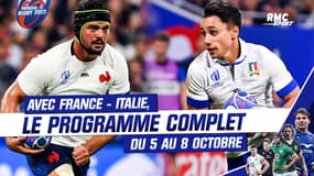 Mondial rugby : Le programme du 5 au 8 octobre avec France - Italie