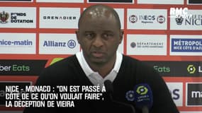Nice - Monaco : "On est passé à côté de ce qu’on voulait faire", la déception de Vieira 