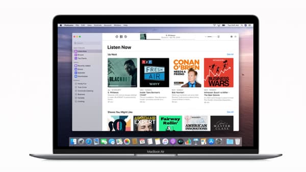 L'application Podcasts pour Mac