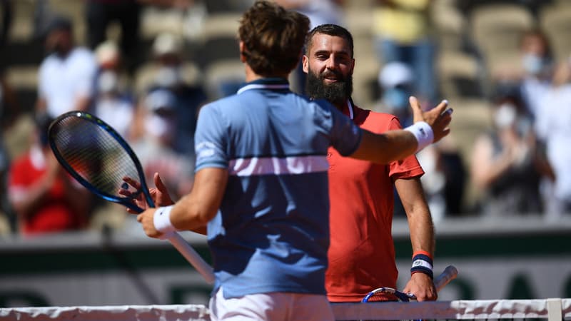 Roland-Garros: "J'ai retrouvé le tennis que j'aime" assure Paire malgré sa défaite