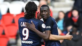 Edinson Cavani et Blaise Matuidi