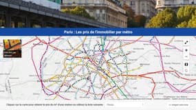 Le site d'estimations immobilières améliore sa carte des prix et loyers par métro.