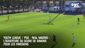 PSG - Real Madrid (Youth League) : L'ouverture du score de Simons pour les Parisiens