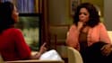 Oprah Winfrey (d) recevait Marion Jones, en 2008