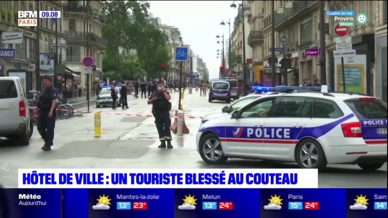Hôtel de ville: samedi, un touriste a été agressé au cutter