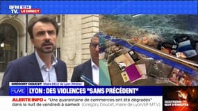 "On a besoin de plus de renforts", affirme Grégory Doucet sur les émeutes à Lyon