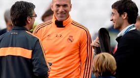 Zinedine Zidane avec Raúl