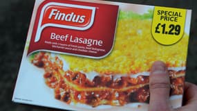 Dans ces lasagnes dites "au boeuf", commercialisées par Findus au Royaume-Uni, entre 60 et 100% de viande de cheval a été découverte.