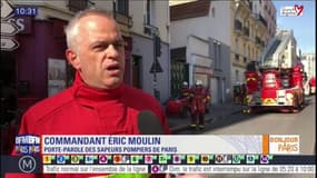 Incendie à Saint-Ouen: les pompiers ont sauvé "deux personnes d'une mort imminente"