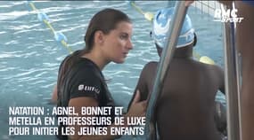 Natation : Agnel, Bonnet et Metella en professeurs de luxe pour initier les jeunes enfants 