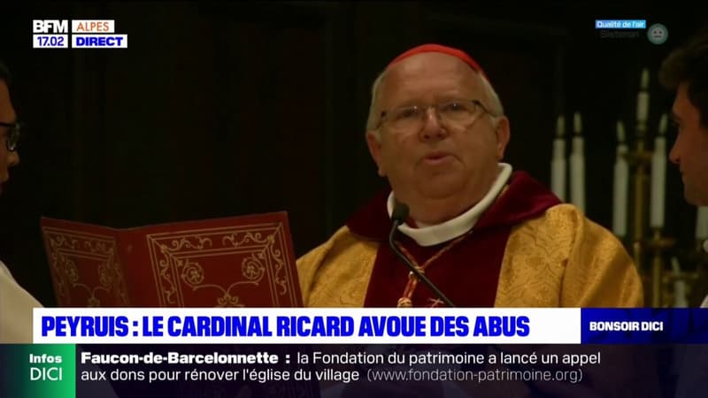 Le cardinal Ricard, qui s'était retiré à Peyruis, a avoué des abus sur une adolescente