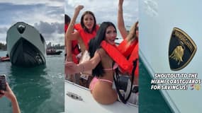 Un yacht Lamborghini coule au large de Miami