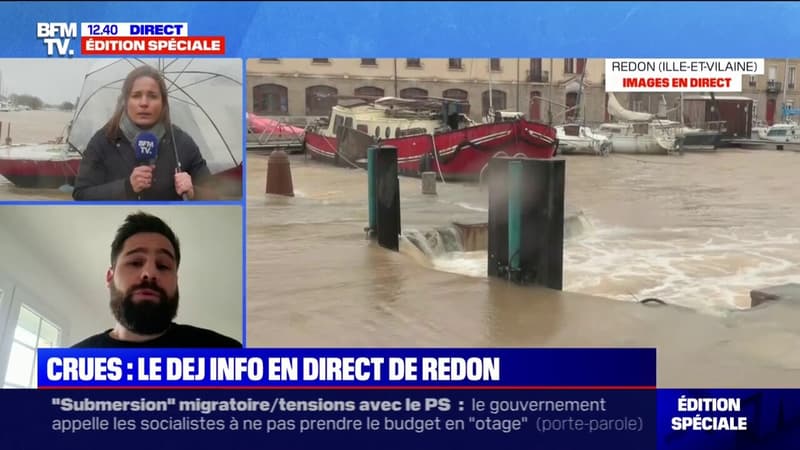 Crues dans l’Ouest: gérant d’un hôtel à Saint-Nicolas-de-Redon, Emeric estime ses pertes “entre 3.000 et 5.000 euros” 