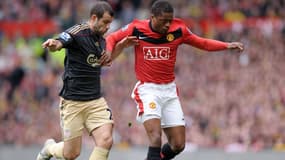 Patrice Evra contre Liverpool en 2010
