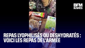  Repas lyophilisés ou deshydratés : voici les repas de l'armée  