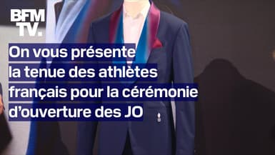 Veste de costume, col tricolore, baskets…On vous présente la tenue des athlètes français pour la cérémonie d’ouverture des JO 