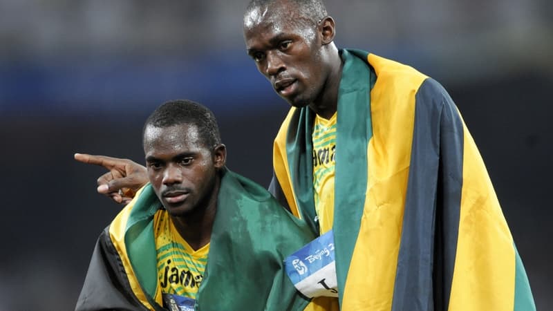 Nesta Carter et Usain Bolt en 2008 à Pékin