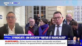 Cyril Chabanier (CFTC): "Je ne comprends pas pourquoi Élisabeth Borne nous a reçus ce matin"