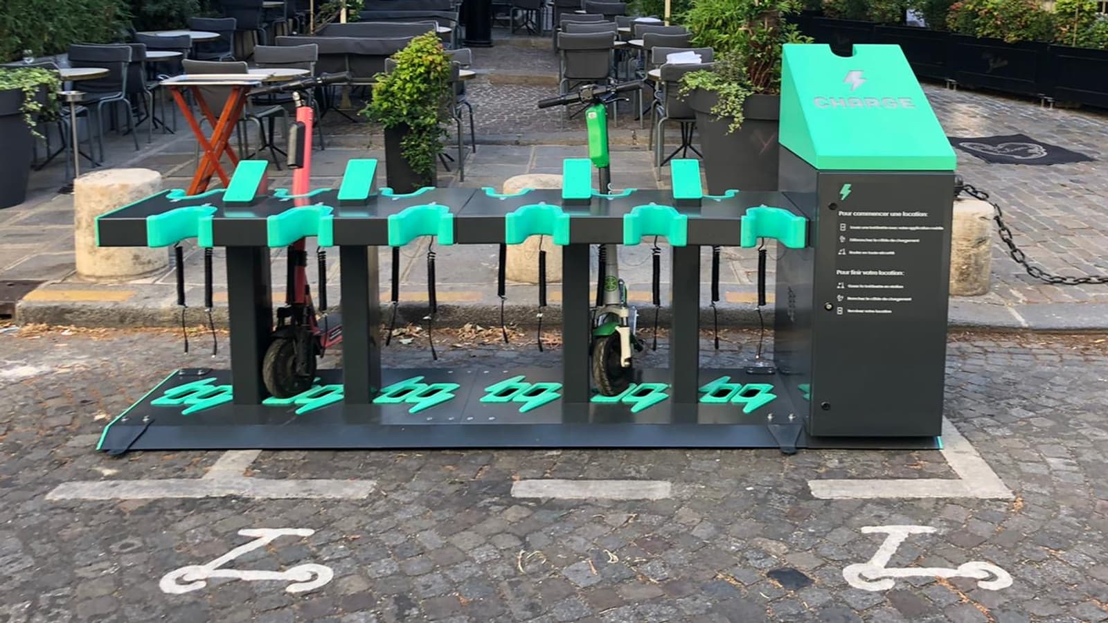 Quatre stations comme celle-ci installée 87 rue de l'Hôtel de Ville vont être testées pendant un an.