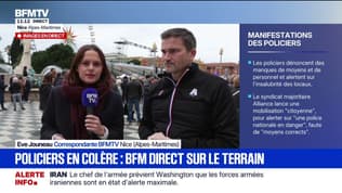 Colère des policiers: au moins 200 personnes et agents rassemblés sur la place Masséna à Nice