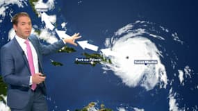 La trajectoire estimée d'Irma.