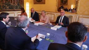 Élisabeth Borne à Matignon le 18 septembre 2023 