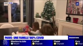 Paris: une famille 100% Covid