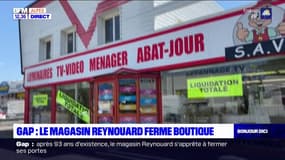 Gap: le magasin Reynouard ferme ses portes après 93 ans d'existence