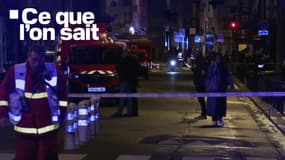 Les secours mobilisés au niveau de la rue de Charonne (11e arrondissement), où un incendie a fait trois morts dimanche 7 avril 2024.