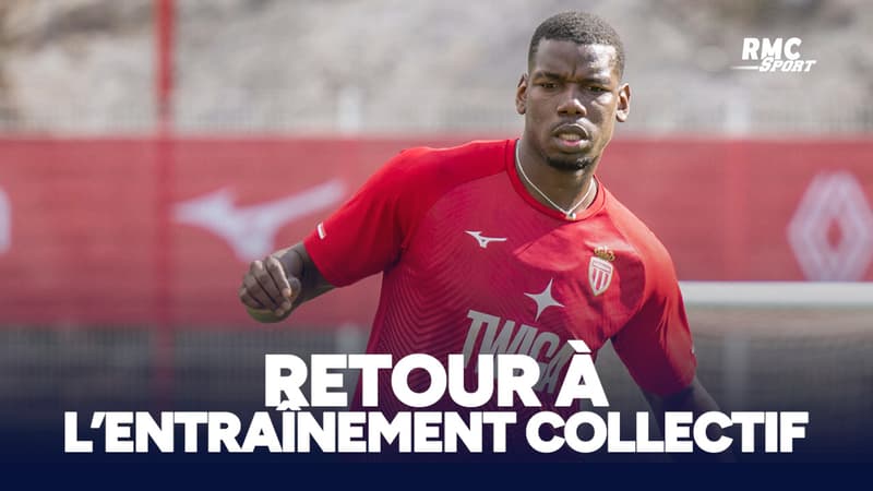 Monaco : Pogba de retour Ã  l'entraÃ®nement collectif