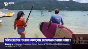 Sécheresse: dans les Hautes-Alpes, baignade interdite sur le lac de Serre-Ponçon