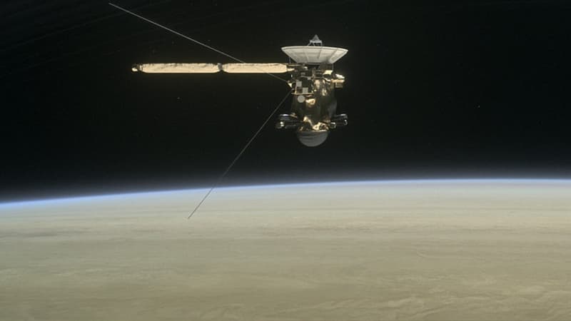 La sonde Cassini s'apprête à plonger dans l'atmosphère de Saturne.