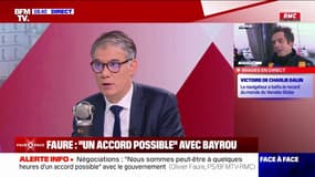 Négociations PS-Bayrou: sans accord, "nous serions obligés de censurer", affirme Olivier Faure