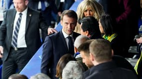 Emmanuel Macron lors de la finale de la Coupe de France, le 30 avril 2023
