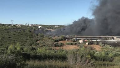 Un incendie s'est déclaré aux Pennes-Mirabeau, dans les Bouches-du-Rhône, ce lundi 28 juillet.