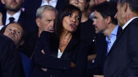 Anne Hidalgo au Parc des Princes pendant un match du PSG, en septembre 2022. (Illustration)