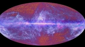 Le satellite européen a pris "une image de l'Univers tel qu'il était 380.000 ans après le Big Bang" seulement, lorsque sa température frisait les 3.000°C.