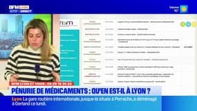 BFM Lyon et vous: la métropole lyonnaise est-elle touchée par la pénurie de médicaments?