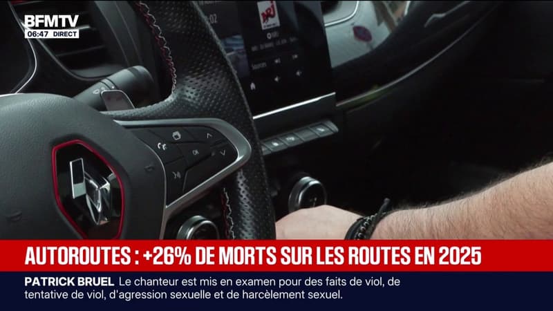 Le nombre de morts sur l'autoroute en hausse de 26% en 2025